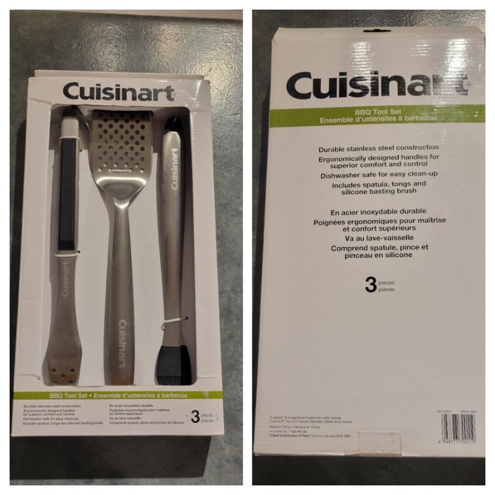 NIB Cuisinart 3 piece bbq tool set